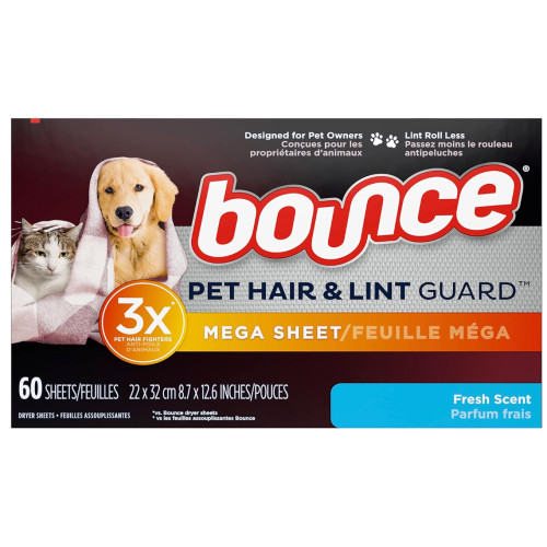Салфетки для сушильной машины Bounce Pet Dryer Sheets, Outdoor Fresh Scent, 70 шт